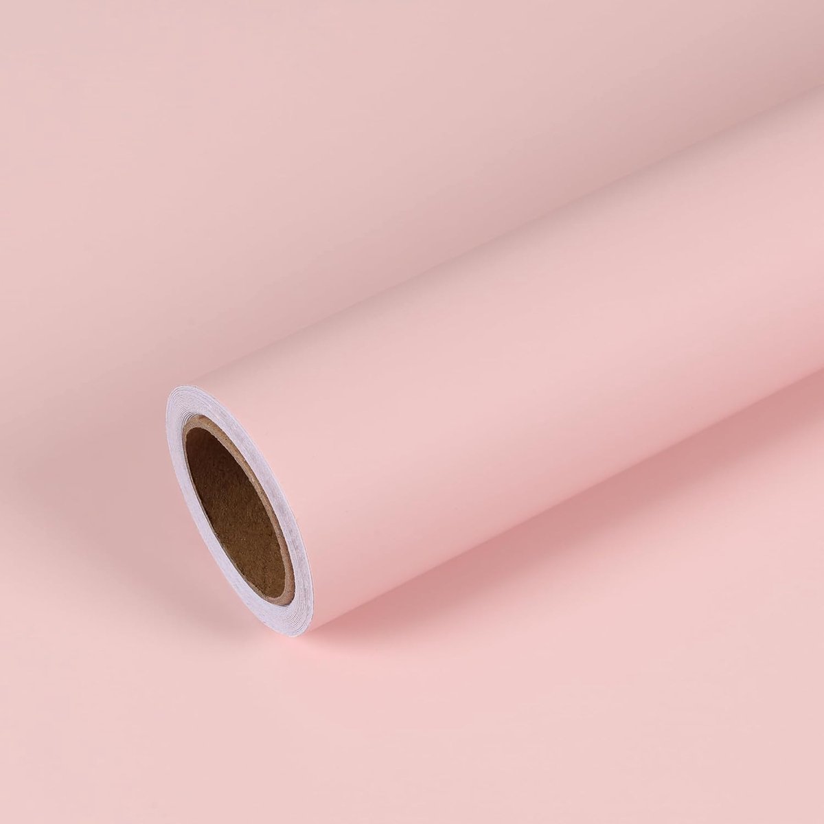 Behang lichtroze zelfklevend behang roze plakfolie lichtroze verdikt meubelfolie zelfklevend wandbehang badkamer waterdichte plakfolie meubels slaapkamer woonkamer 40 cm × 300 cm