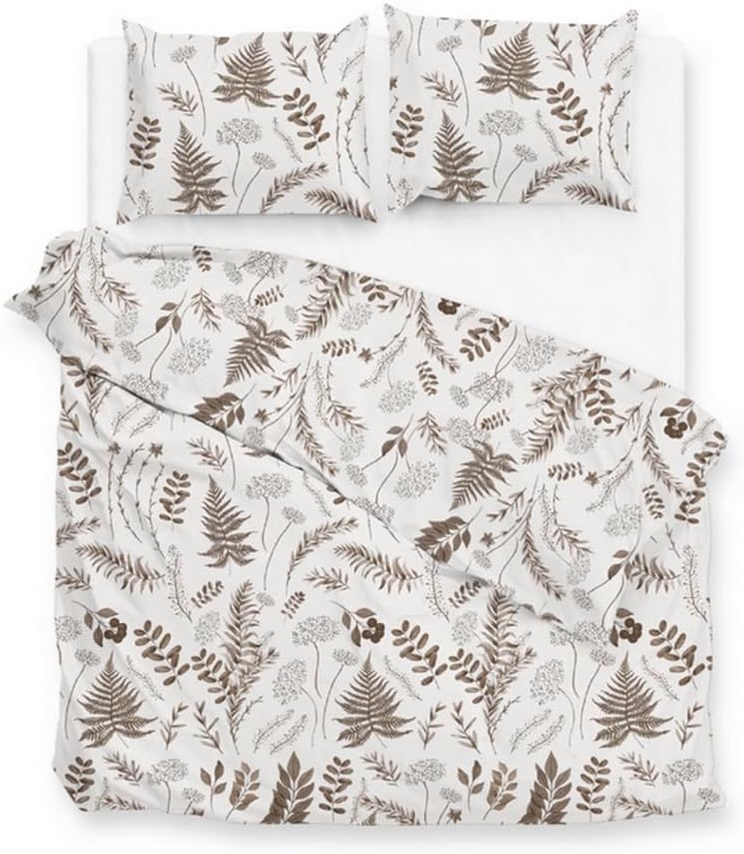 Dekbedovertrek Flanel Autunno - naturel 240x200/220 cm - hoge kwaliteit - geniet van comfort - SnelShoppen
