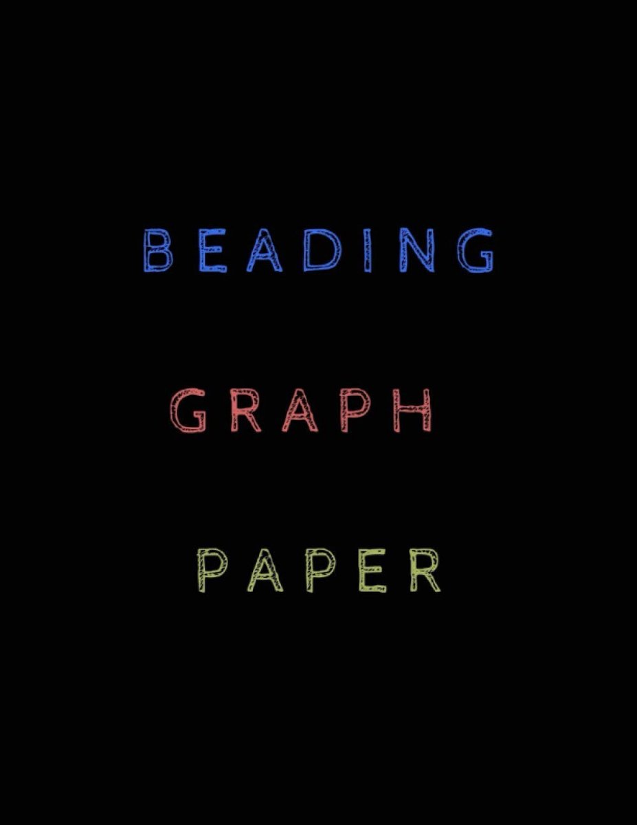 Graph Paper: Beading and jewelry making notebook with different beading patterns (loom or square, peyote, brick stitch and right angle weave)