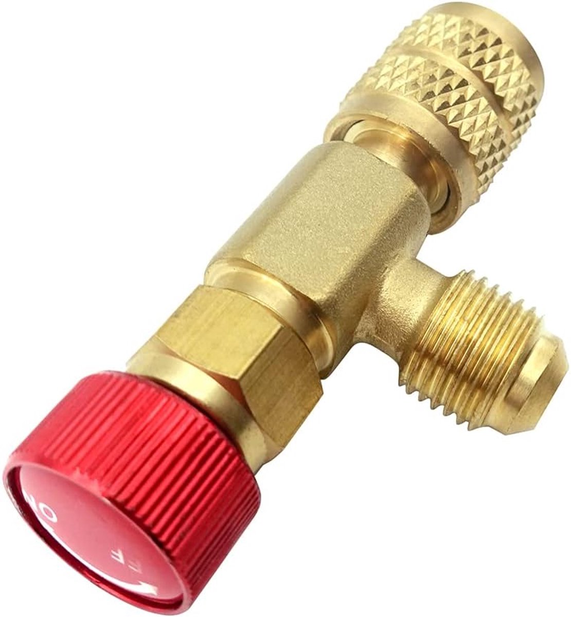 Veiligheidsventiel R410 5/16 Inch - Messing - Eenvoudige installatie - Voor airconditioning reparatie - SnelShoppen