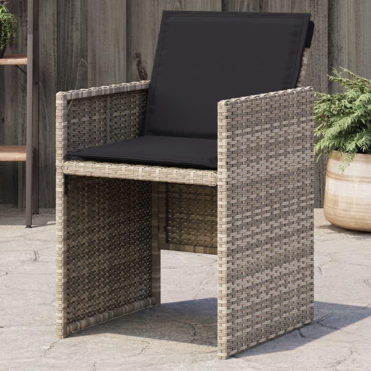 Tuinstoelen met Kussens - Buitenstoelen Terrasstoelen - Ontspannen in de tuin - Inklapbare rugleuning