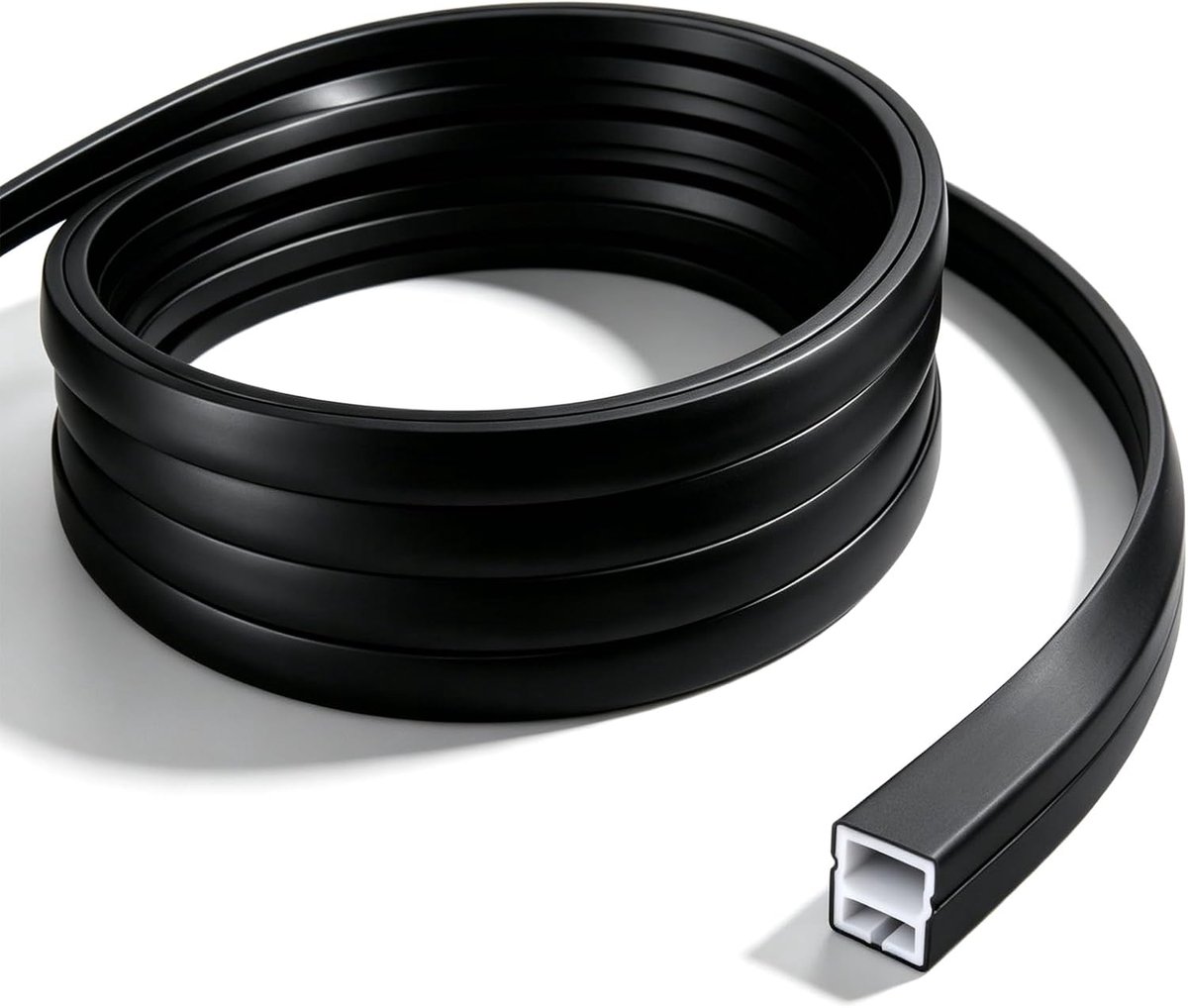 Led-siliconen profiel 5 m - flexibel zwart - IP65 waterdicht - ideale kanaaldiffuser voor plafond - SnelShoppen