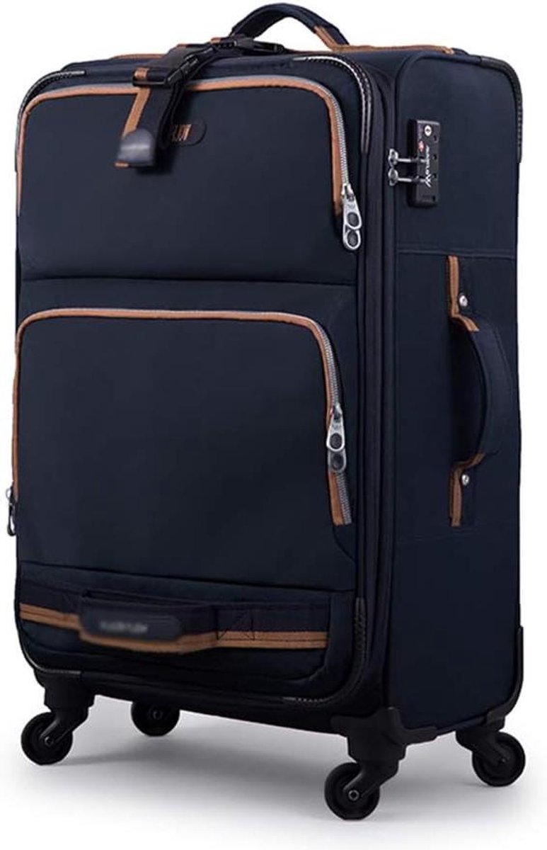 Koffer - Reiskoffer Trolley - Reizen Organiseren - Verstevigde Hoeken - 60 cm - Donkerblauw