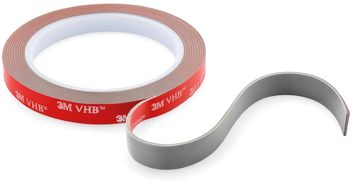 Dubbelzijdige tape 9mm x 3m - acryl schuim - waterproof en hittebestendig - ideaal voor kerst LED strips - SnelShoppen
