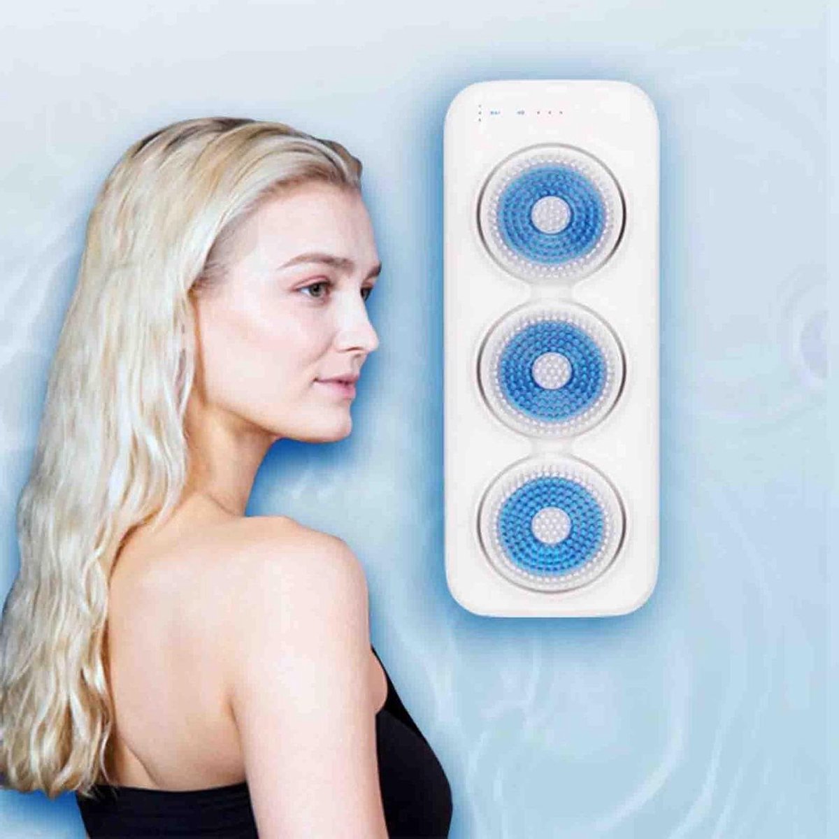 Elektrische Doucheborstel - Wandmontage Borstel - Lichaam Reinigen - AI Smart Chip - 406x153x50mm - Wit