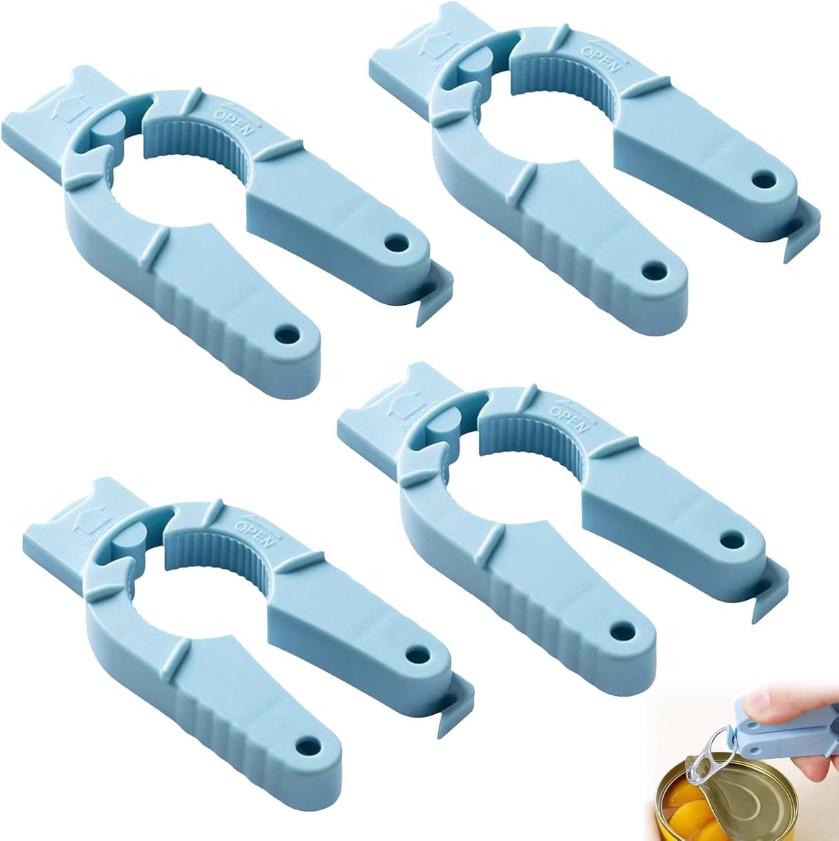 Multifunctionele flesopener - ergonomisch ontwerp - dekselopener voor glazen en blikjes - SnelShoppen