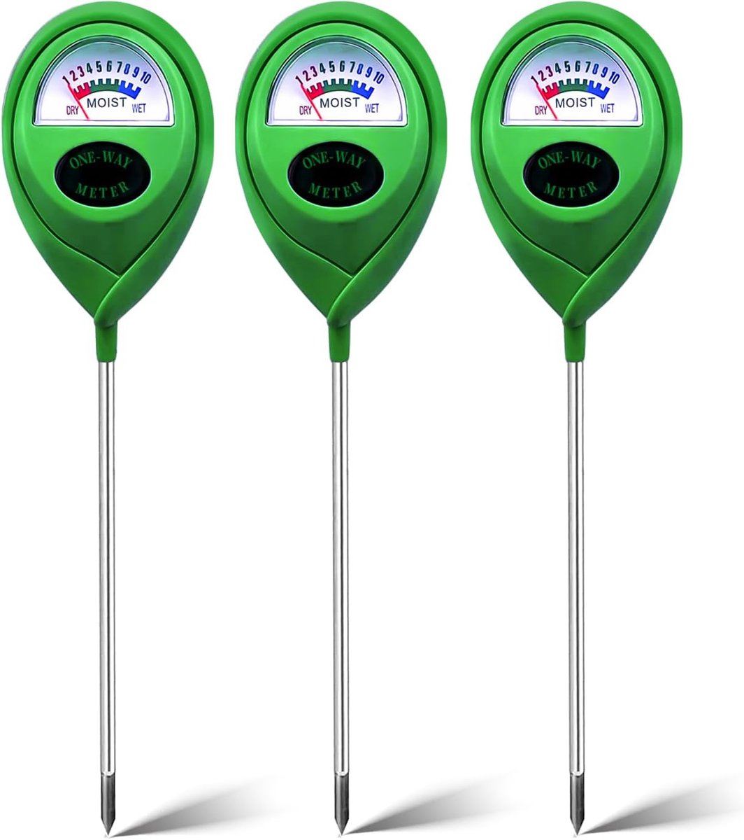 Grondvochtmeter Hygrometer - Accuraat en Duurzaam - Ideaal voor Tuin en Planten - Pack van 3 - SnelShoppen
