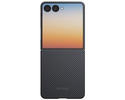 PITAKA Edge Case Samsung Galaxy Z Flip 8 – MagSafe – Aramidevezel - Black Grey