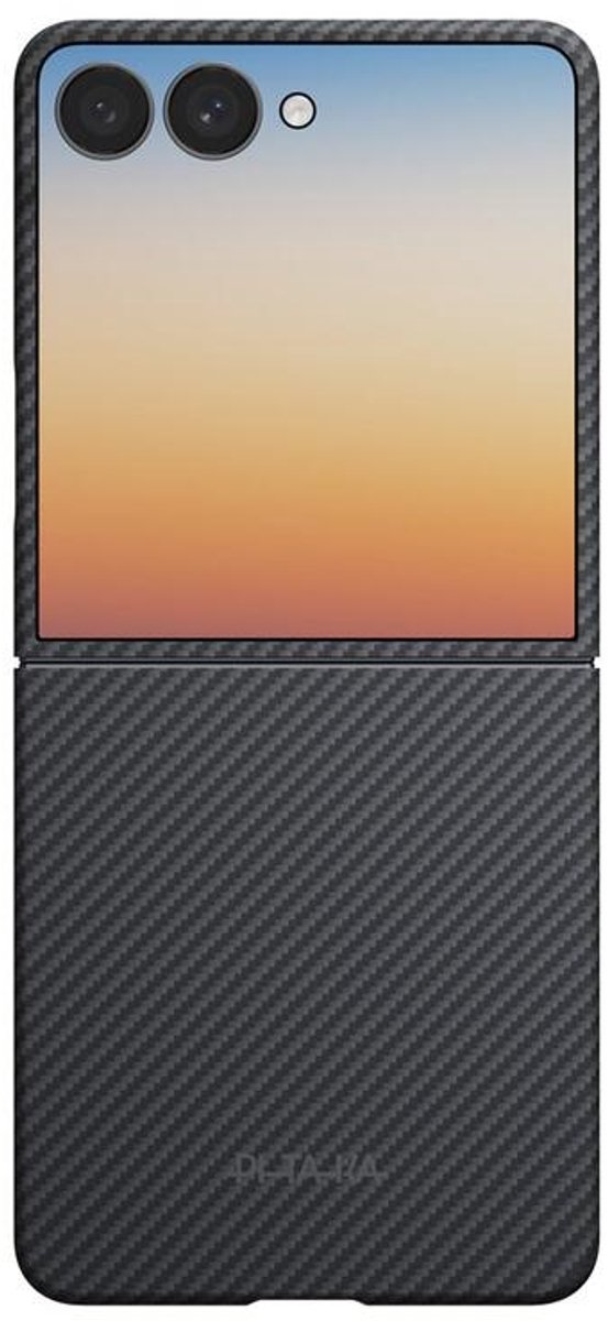 PITAKA Edge Case Samsung Galaxy Z Flip 8 – MagSafe – Aramidevezel - Black Grey
