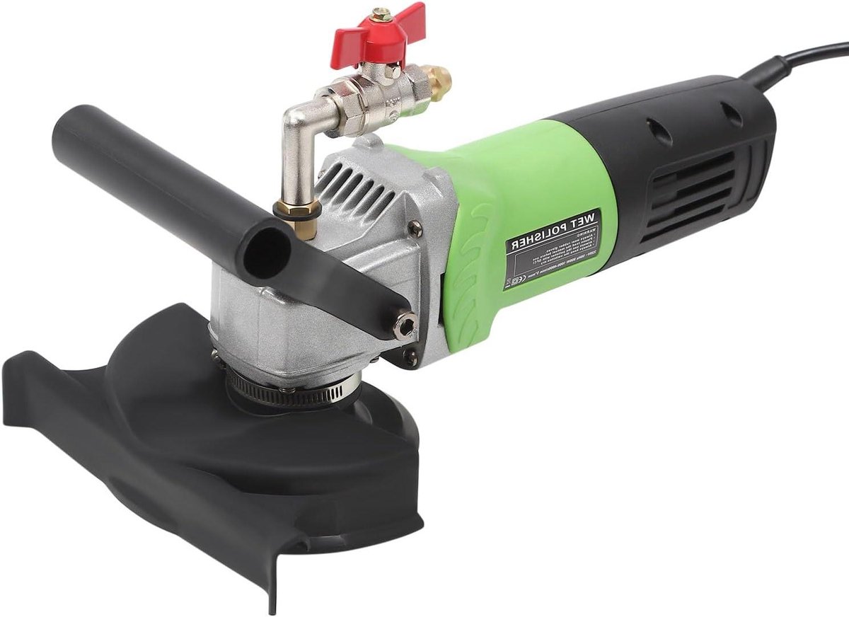 Natte Polijstmachine - Beton Polijstmachine - Oppervlakken Polijsten - Variabele Snelheid - 10 cm - Groen