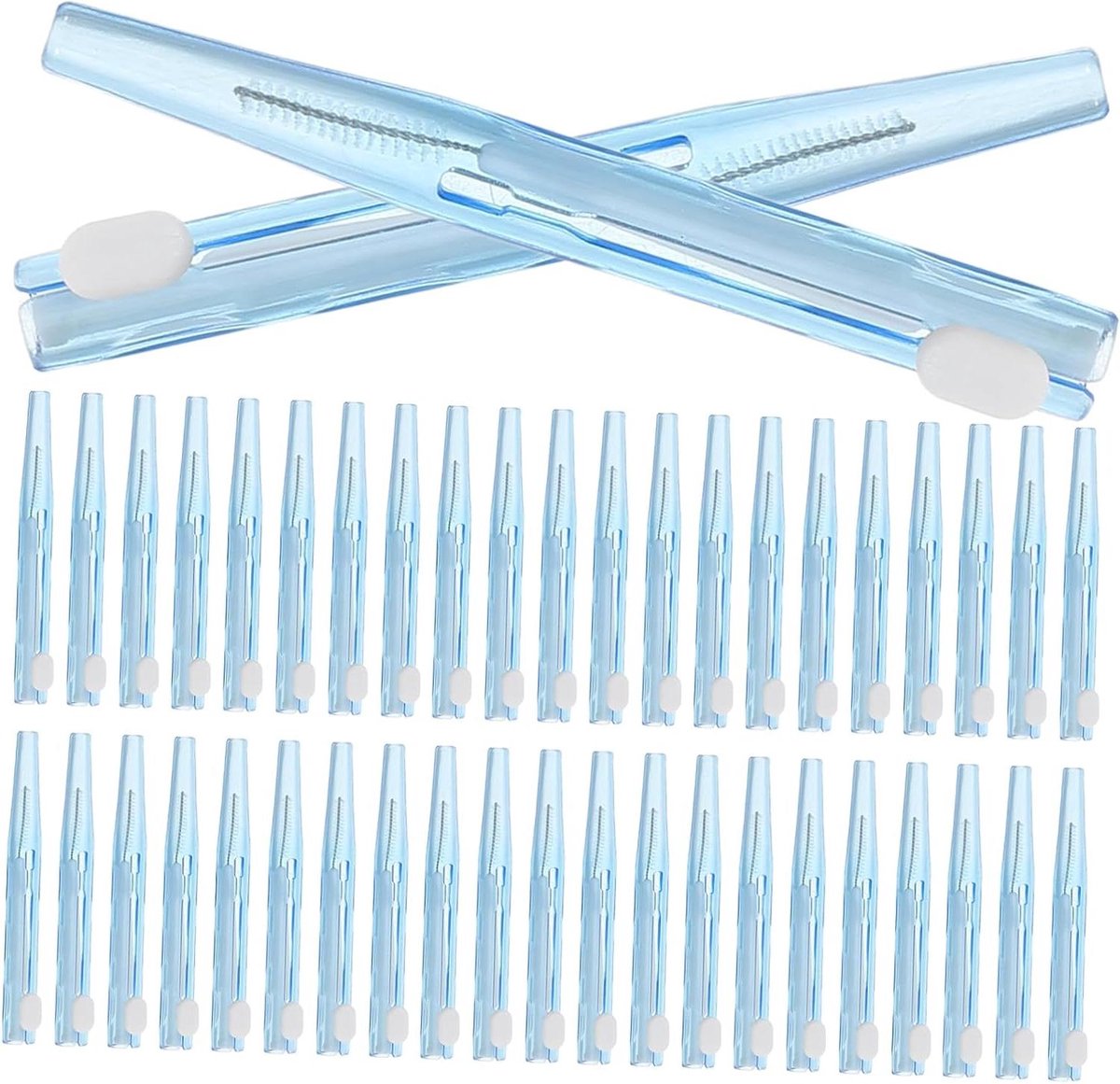 Tandenstoker Set - Interdentale Borstels - Mondhygiëne Verbeteren - Flexibele Borstelkop - 40 Stuks - Blauw