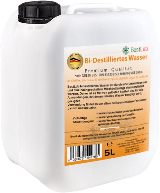 Gedestilleerd water 1 liter - met spray nozzle - ideaal voor huishoudelijk gebruik - verlengt levensduur van motoren - ShopVlot — afbeelding 5