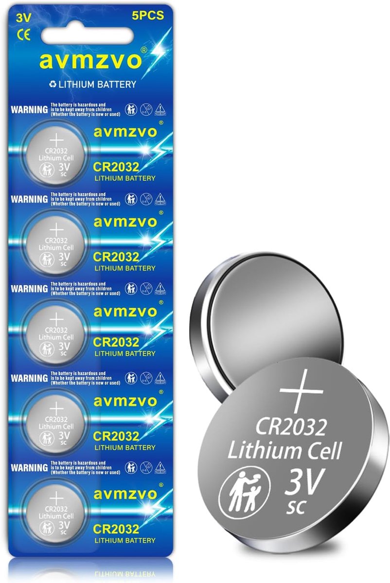 CR2032 knoopcel batterijen - Lithium coin - Langdurige prestaties - Lekvrij en kindveilig - SnelShoppen