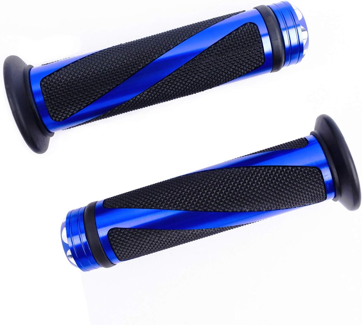Motorfiets handvatten 22MM - aluminium en rubber - niet-slip ontwerp - veilig en comfortabel rijden - SnelShoppen