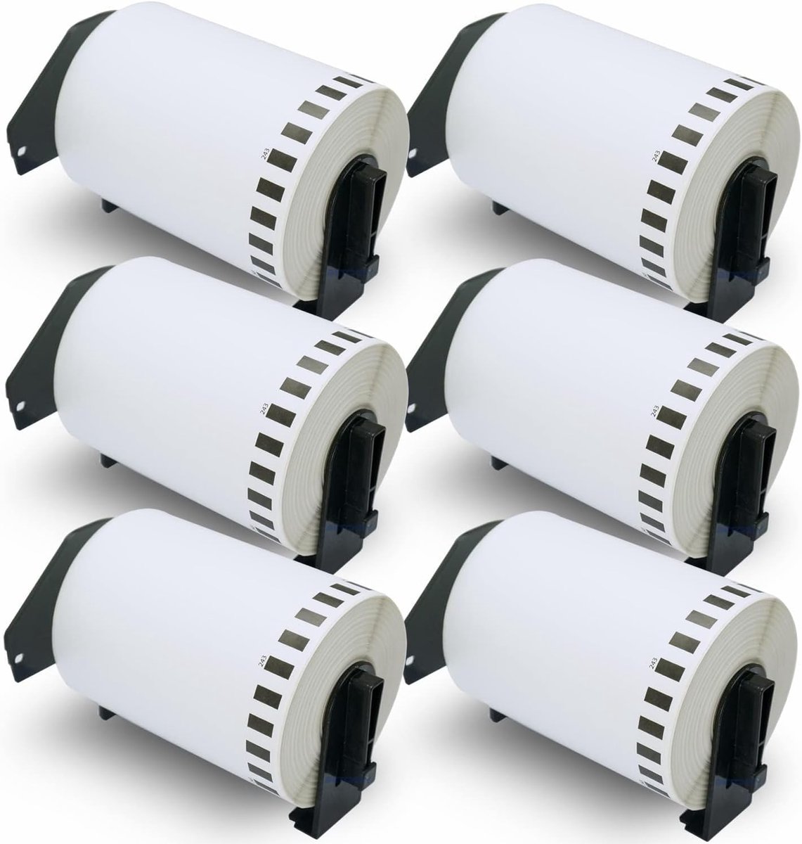 Labels 102mm x 30.48m - wit thermisch papier - voor Brother QL-printers - ideaal voor alle oppervlakken - SnelShoppen
