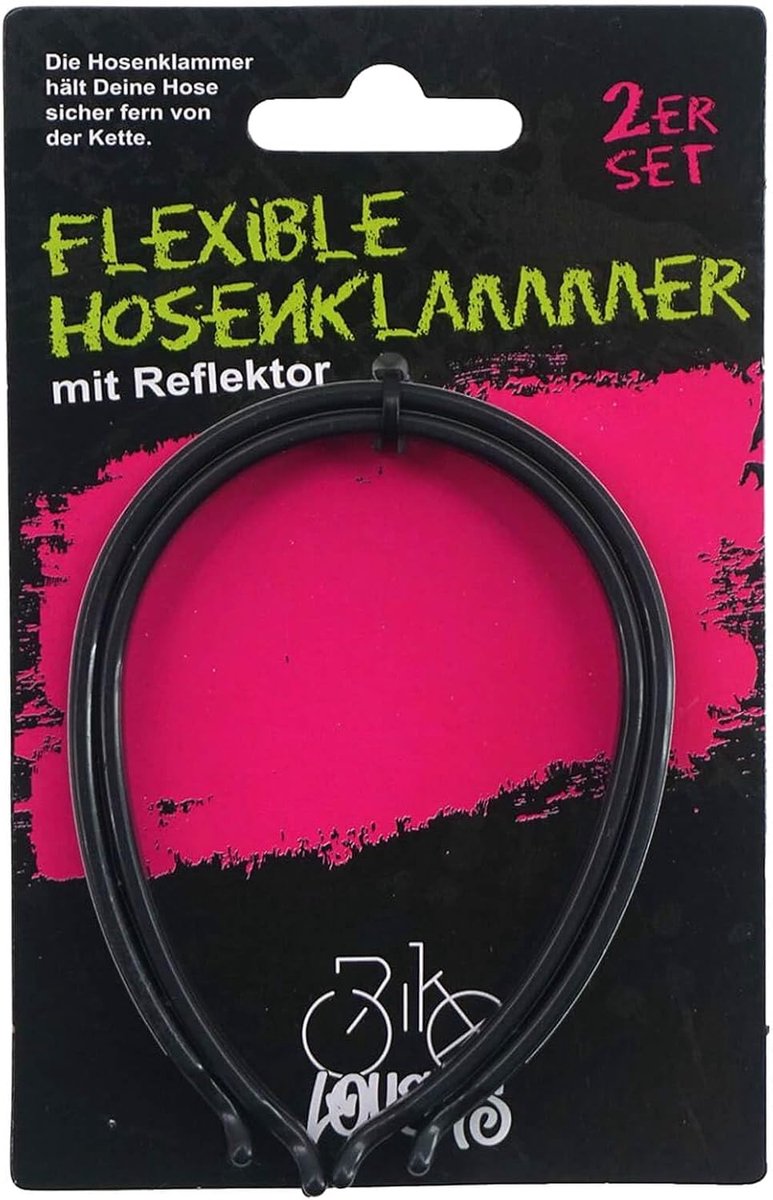 Broek Klemmen - Fiets Accessoires - Fietsen Schoon Houden - Reflecterende Strips - 2 Stuks - Zwart