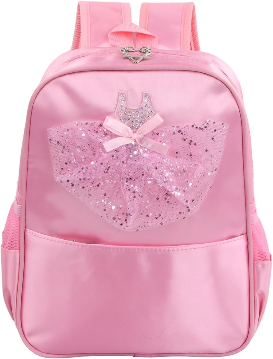 Ballettas Meisjes - Rugzak voor Dans - Roze Princess Design - Ideaal voor Ballet en Sport - SnelShoppen