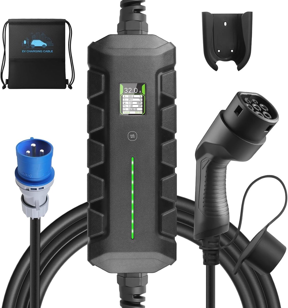 Oplaadkabel EV 7.2 kW - CEE 6M - Compact en praktisch - Veilig en betrouwbaar - ShopVlot