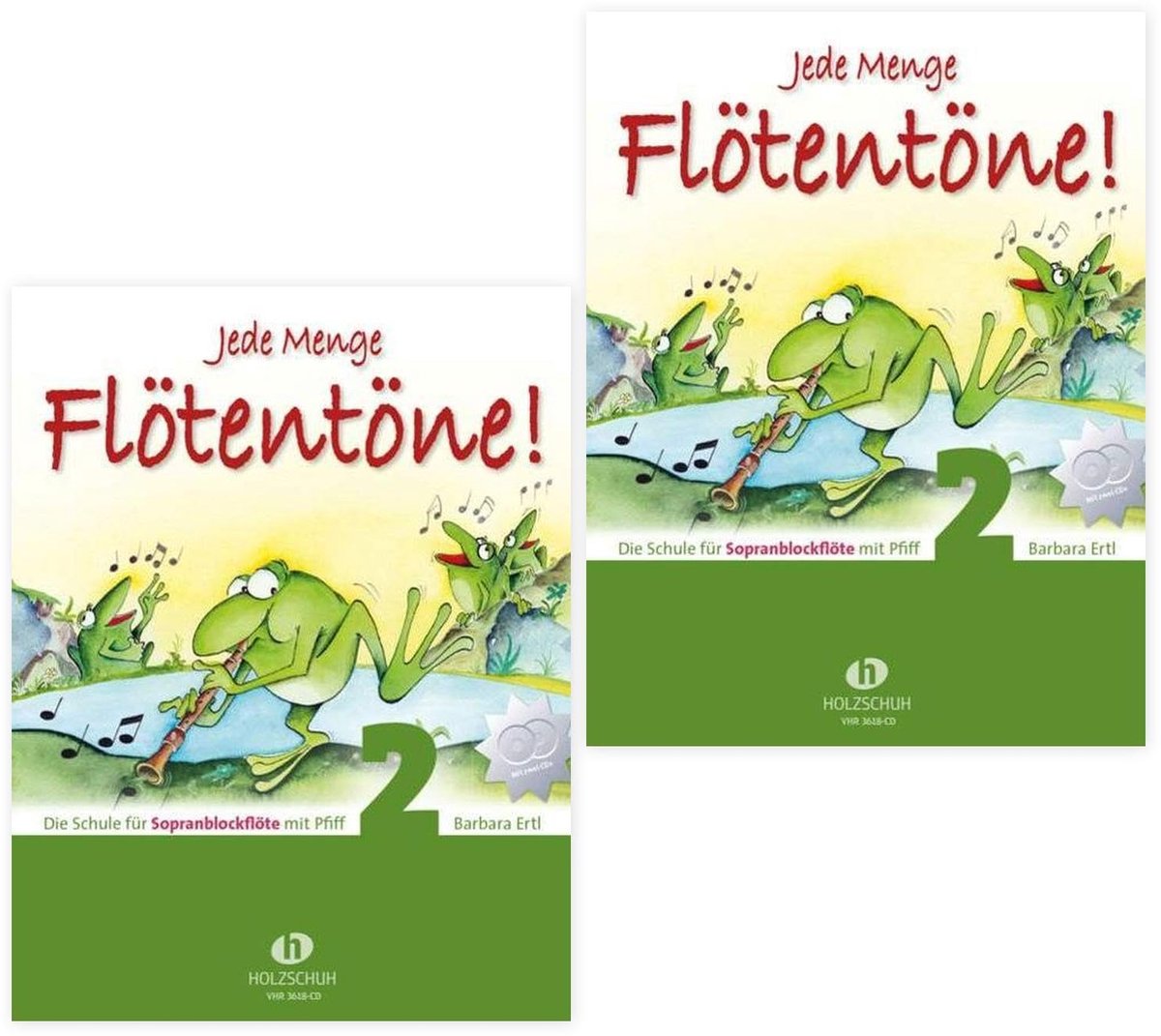 Fluitboek dubbelpack met notenheft en potloden - 2x Jede Menge Flötentöne - inclusief Soundman notenboek - ShopVlot