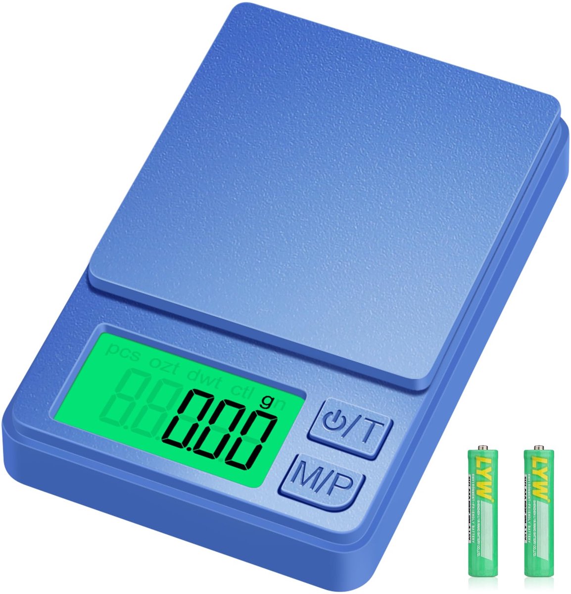 Precisieweegschaal 1000 g/0,01 g - lcd-display - draagbaar - ideaal voor keuken en brievenpost - ShopVlot