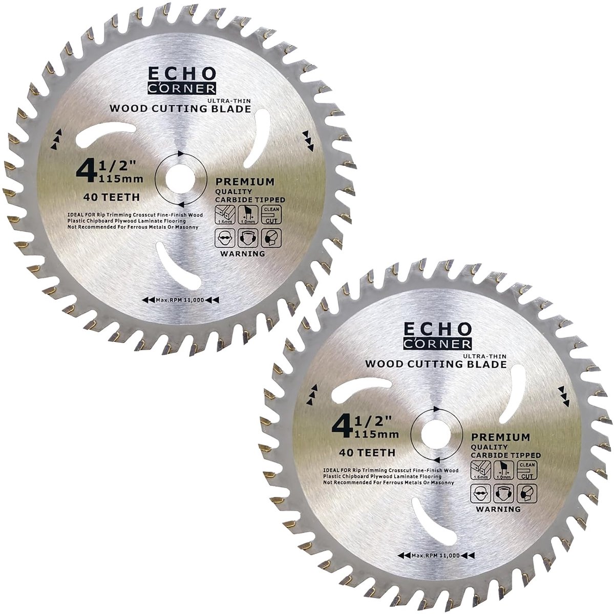 Cirkelzaagblad 115mm - 10mm boring - 40-tanden - perfect voor hout en MDF - ShopVlot