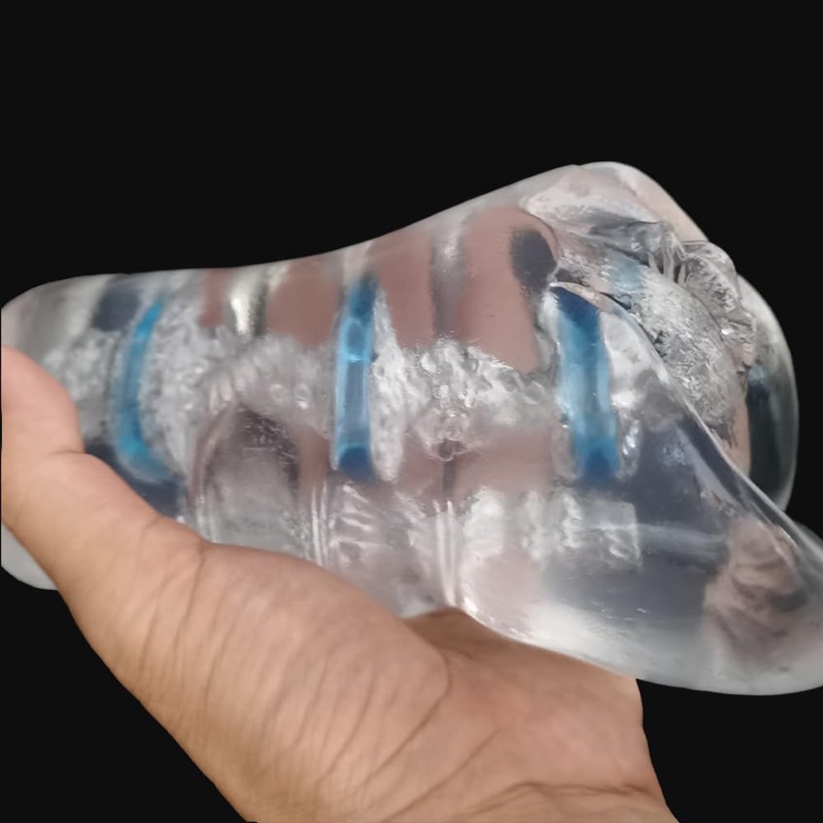 Masturbator 16cm - Silicone 2-in-1 vaginale masturbator - transparant ontwerp - eenvoudig schoon te maken - ShopVlot
