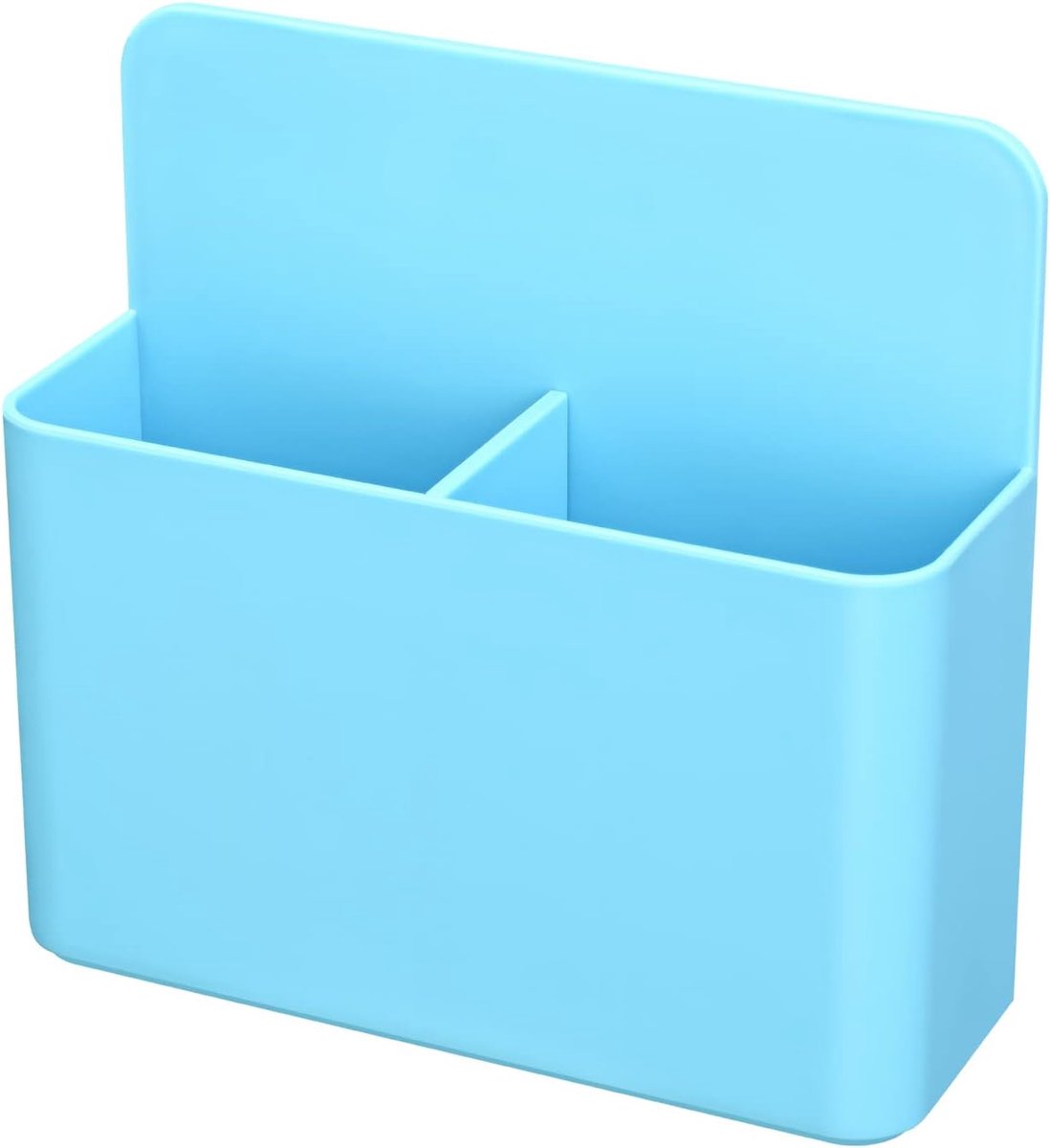 Magnetische markerhouder 12,5cm - blauw kunststof - voor droge uitwisbare pennen - handig voor op het whiteboard - ShopVlot