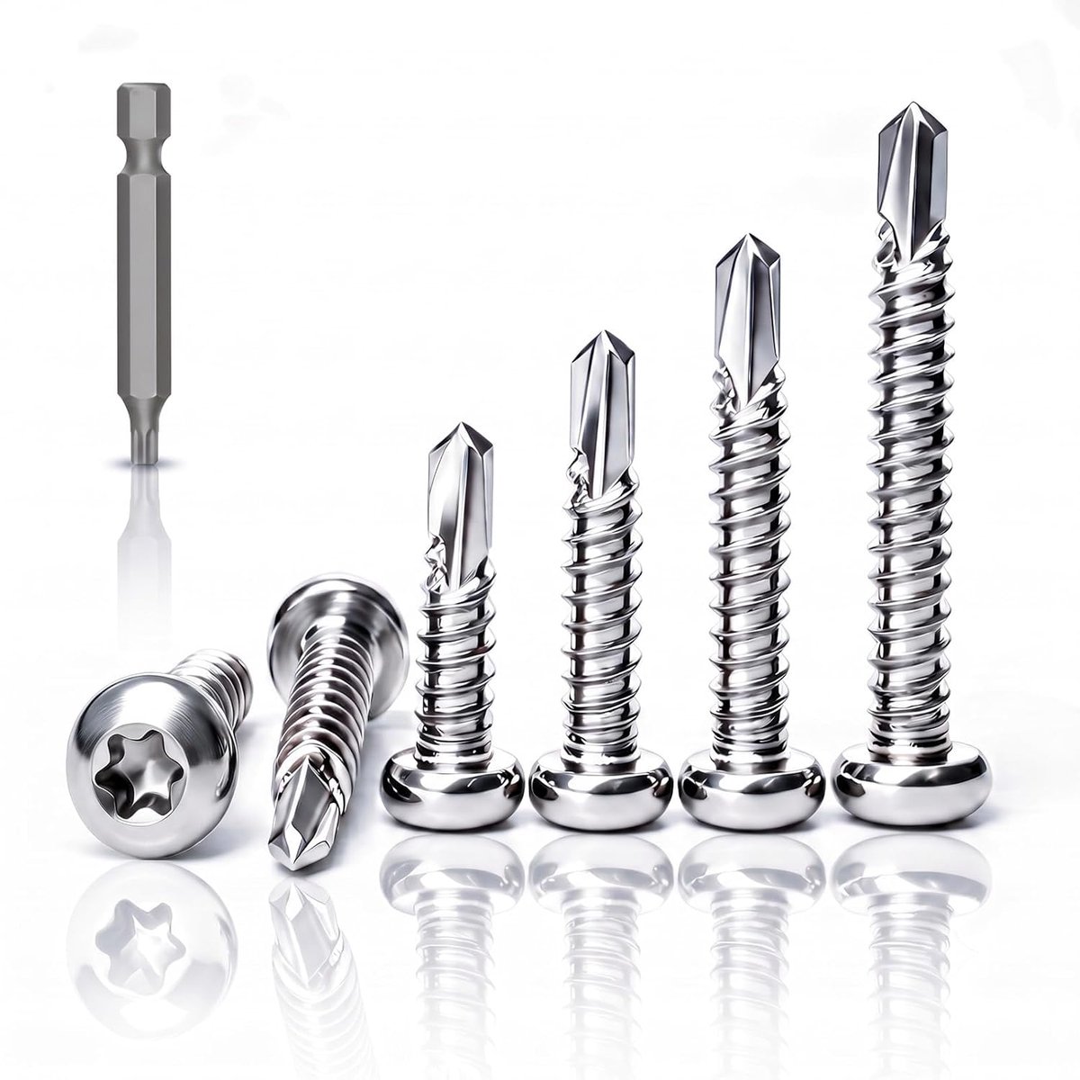 Torx boorschroeven 4,2 x 16 mm - roestvrij staal - lenskop - ideaal voor meubelmontage - ShopVlot