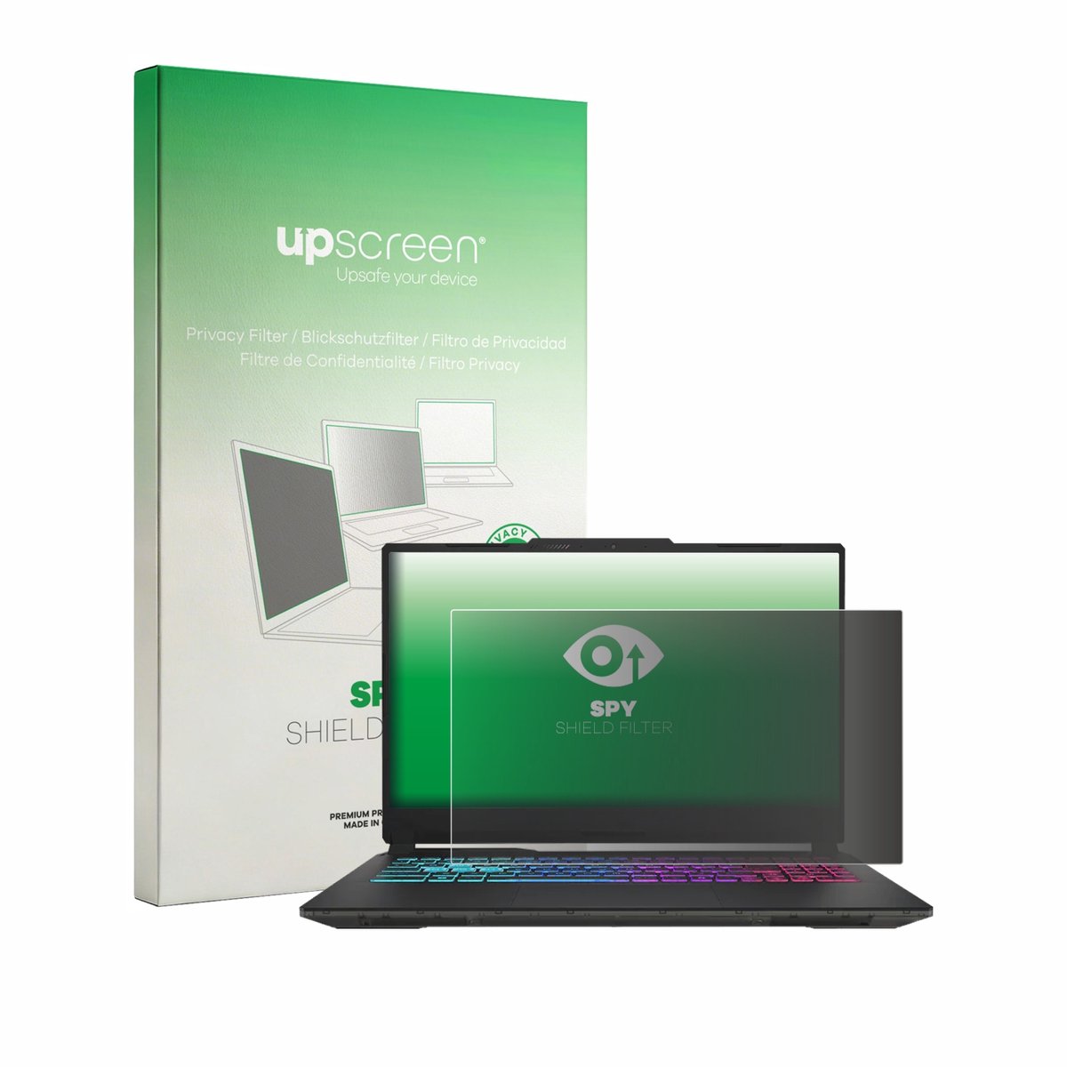 upscreen - privacyscherm voor MSI Cyborg 15 A13V - privacy filter screenfilter Blauwlichtfilter