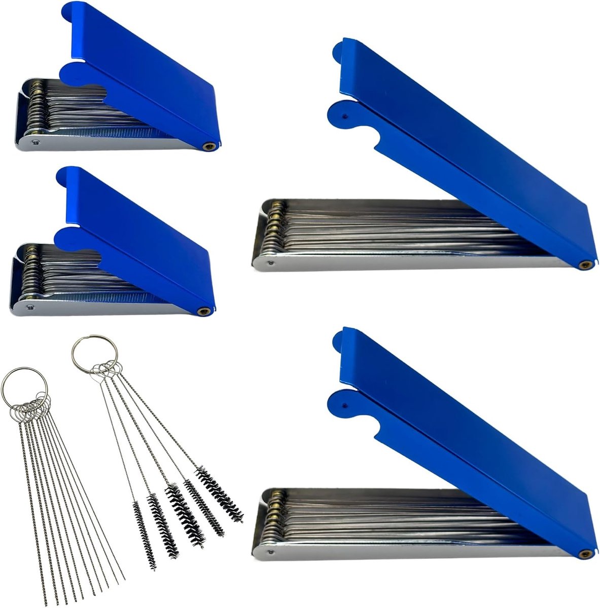 Reinigingsset voor snijbrander tips - Aluminium boxen - Diverse draaddiameters - Voor het reinigen van carburateurs - ShopVlot