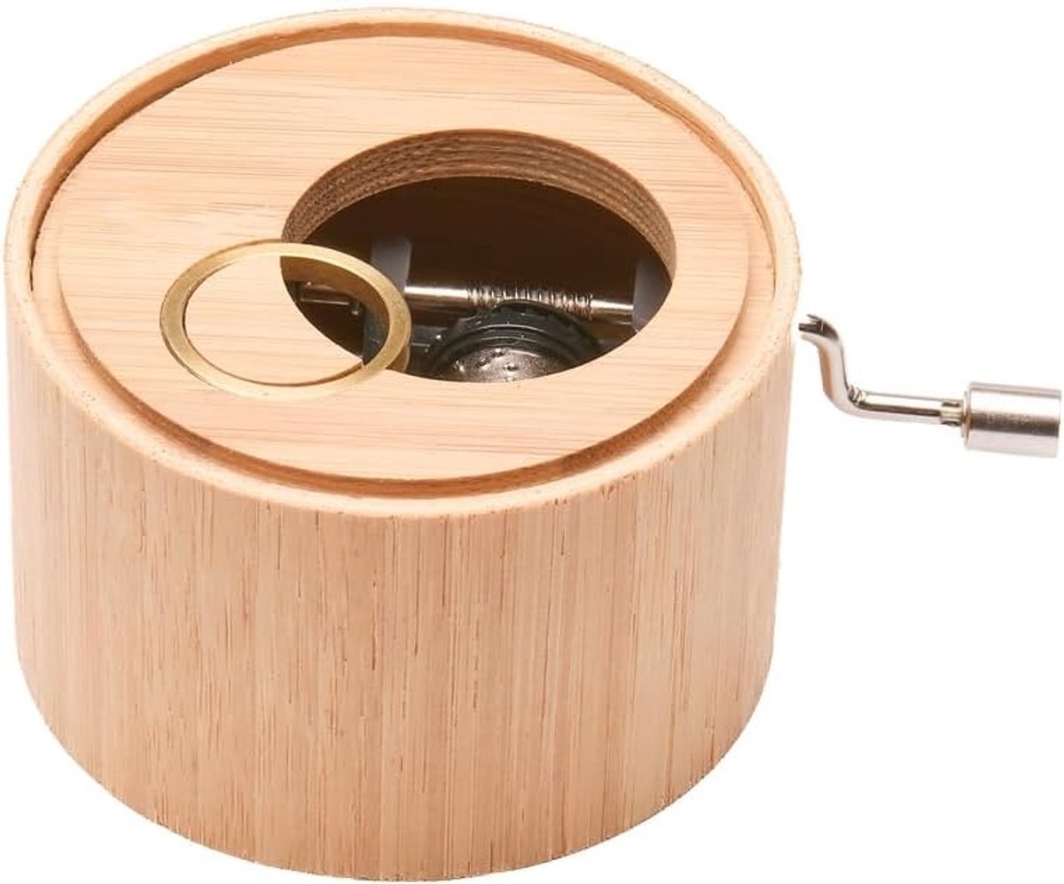 Muziekdoos deluxe - bamboe - handgemaakt - betoverende melodie - ShopVlot