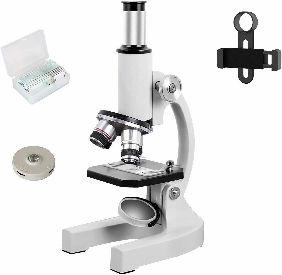 Microscoop 200-4000X vergroting - biologische microscoop - scherp beeld - ideaal voor studenten en volwassenen - ShopVlot