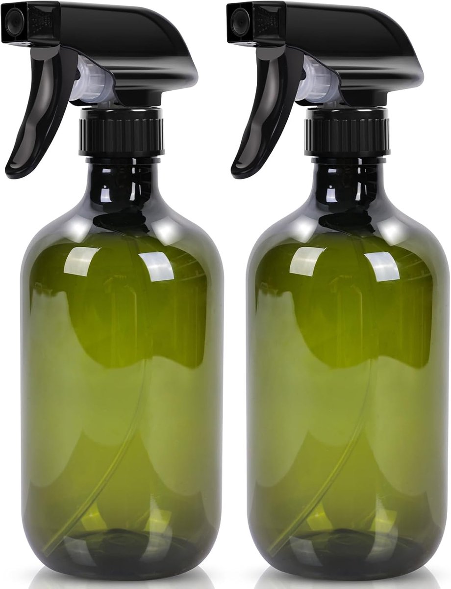 Spuitfles 500ml - 2 stuks - groene spuitkop - ideale plantensproeier - SnelShoppen