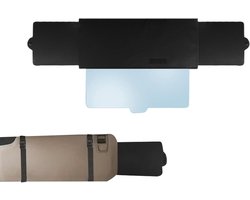 Zonneklep Auto - Zonnevizier Verlengstuk - Bescherming Tegen Zon - Anti-Verblinding - 31x15cm - Zwart