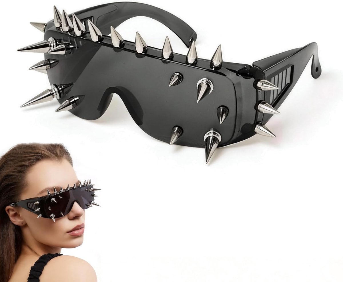 Zonnebril futuristisch - frameloos - unisex - perfect voor feesten - SnelShoppen