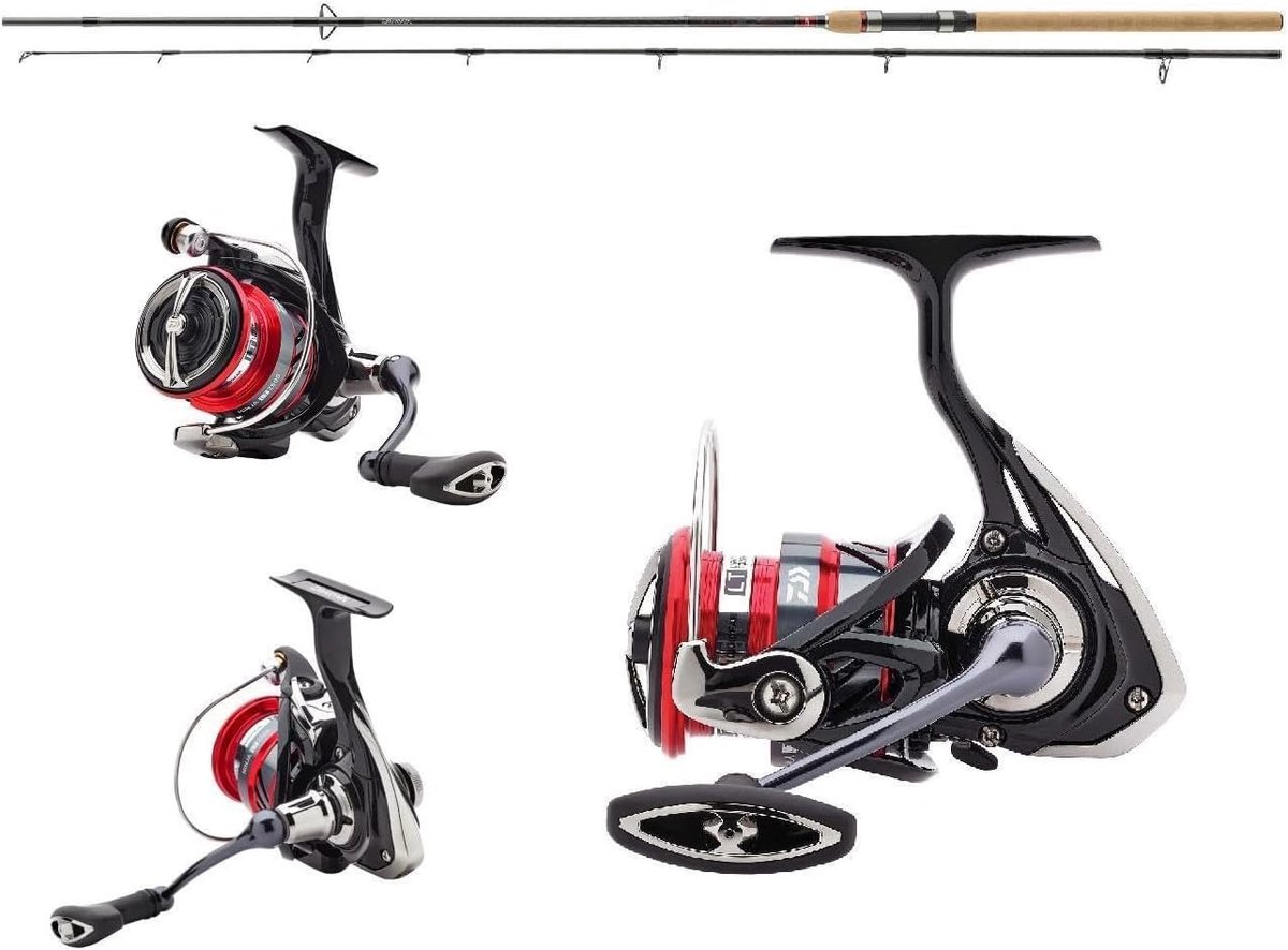 Spinhengel set 2.7m 15-50g - Ninja LT 3000-C rol - ideaal voor snoek en zander - ShopVlot