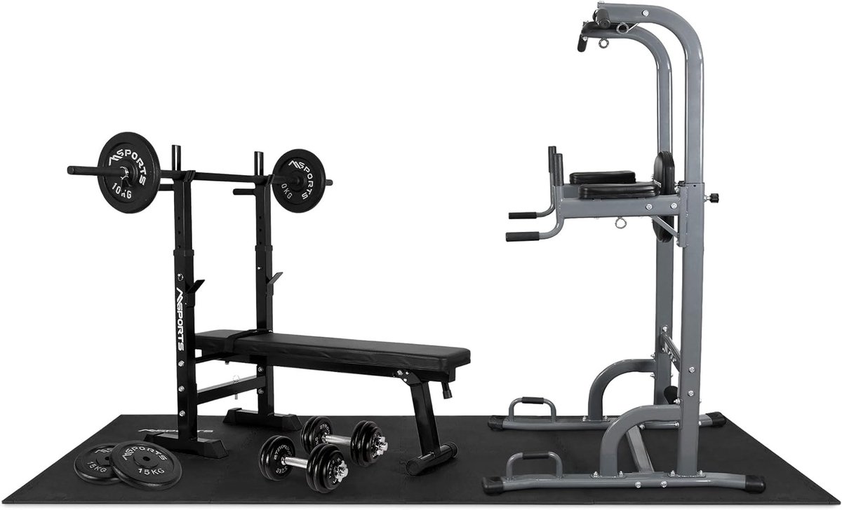Krachttrainingsset - Premium kwaliteit - Geschikt voor thuis of studio - Ideaal voor krachttraining - ShopVlot