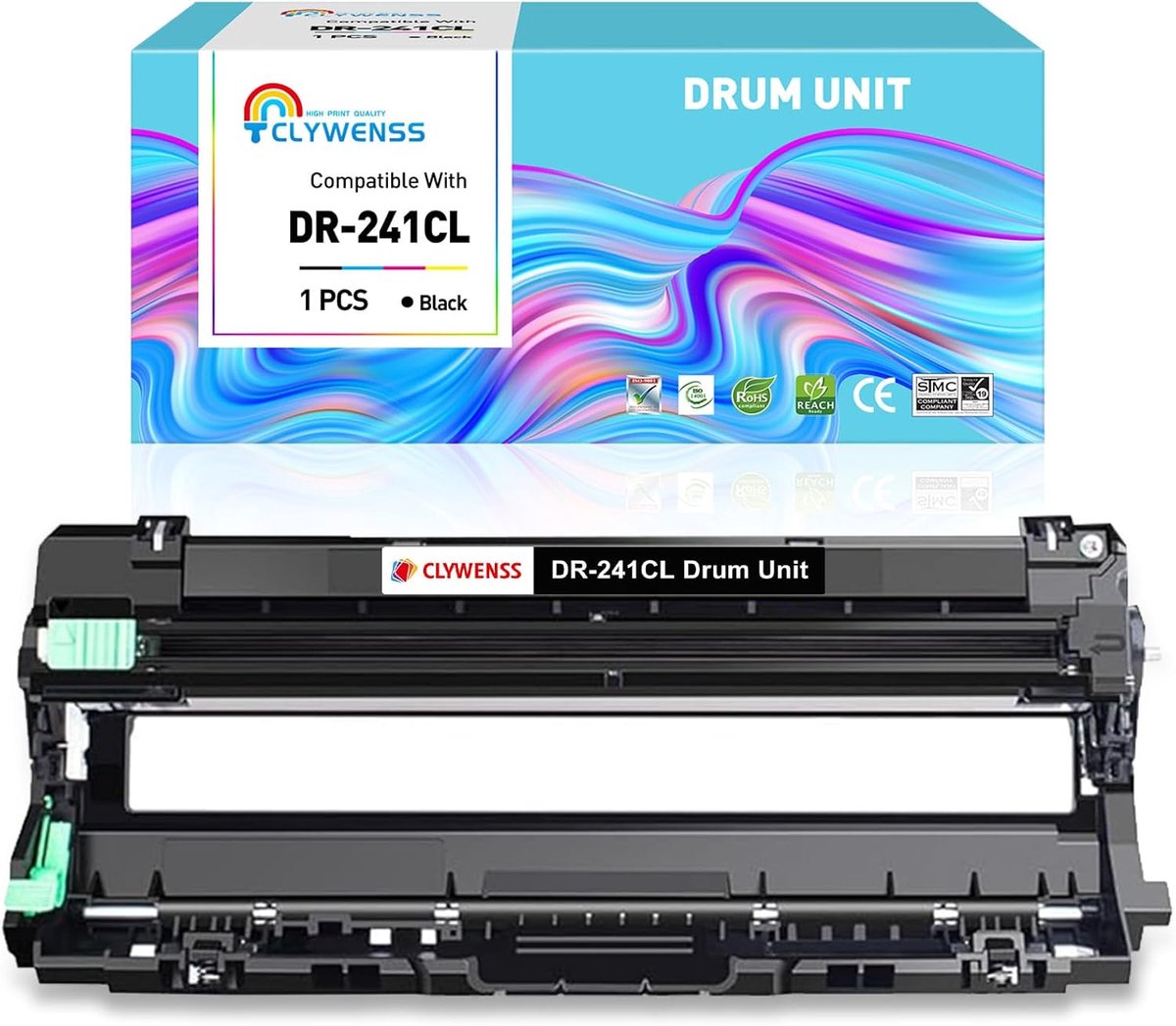 Drum Kit DR-241CL - Zwart - Tot 15.000 pagina's - Geschikt voor diverse Brother printers - ShopVlot