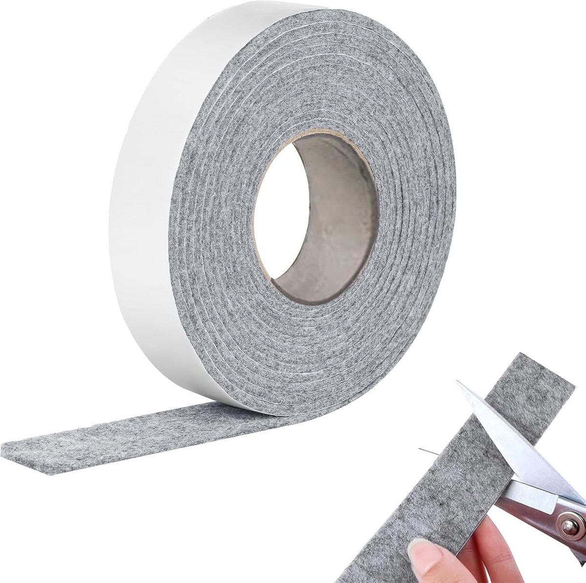 Viltstrook raamcondensatie absorptie 4 m x 4 cm - zelfklevend - grijs - voorkomt beslagen ramen - ShopVlot