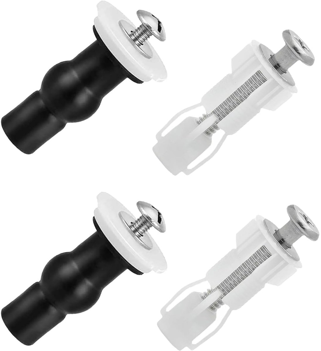 Wc-brilbevestiging 14-18 mm - Oploste schroeven - 4 stuks - Eenvoudige vervanging - ShopVlot