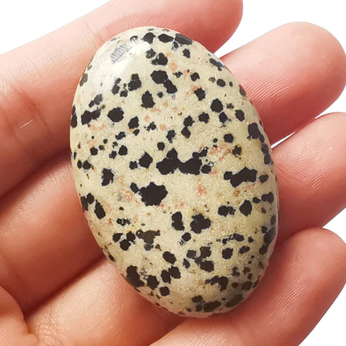 Mini ovale palm tas - healing crystals - energie stenen - ontspanning en meditatie - ShopVlot