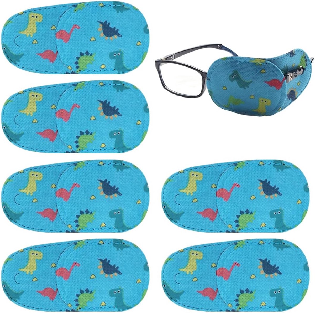 Oogmaskers voor kinderen - Pack van 6 kleurrijke oogpleisters - Geschikt voor links en rechts - Comfortabel en ademend - ShopVlot