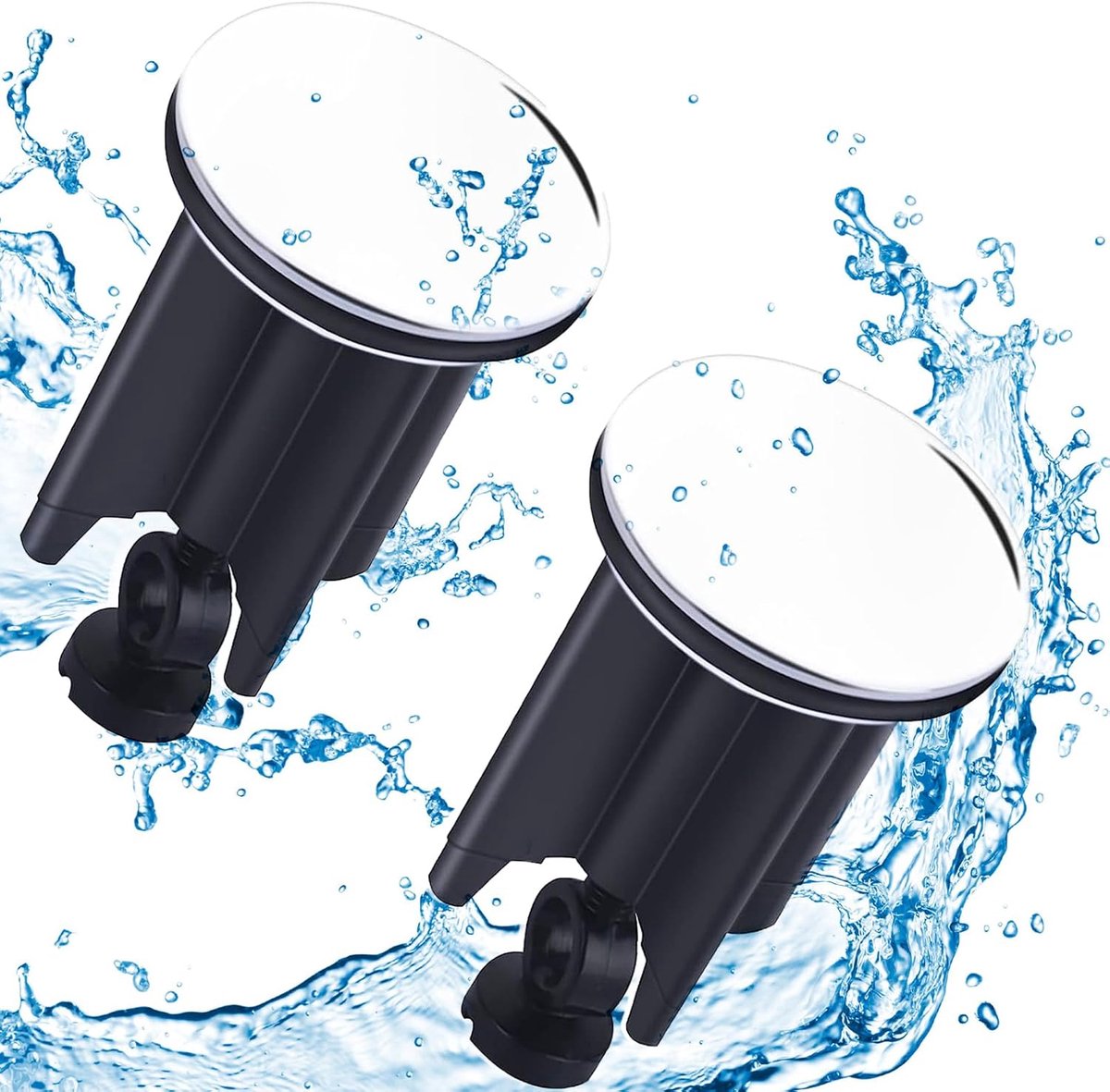Wastafestopper 34-40 mm - Messing en RVS - Pop-up ontwerp - Voorkomt waterlekkage - ShopVlot