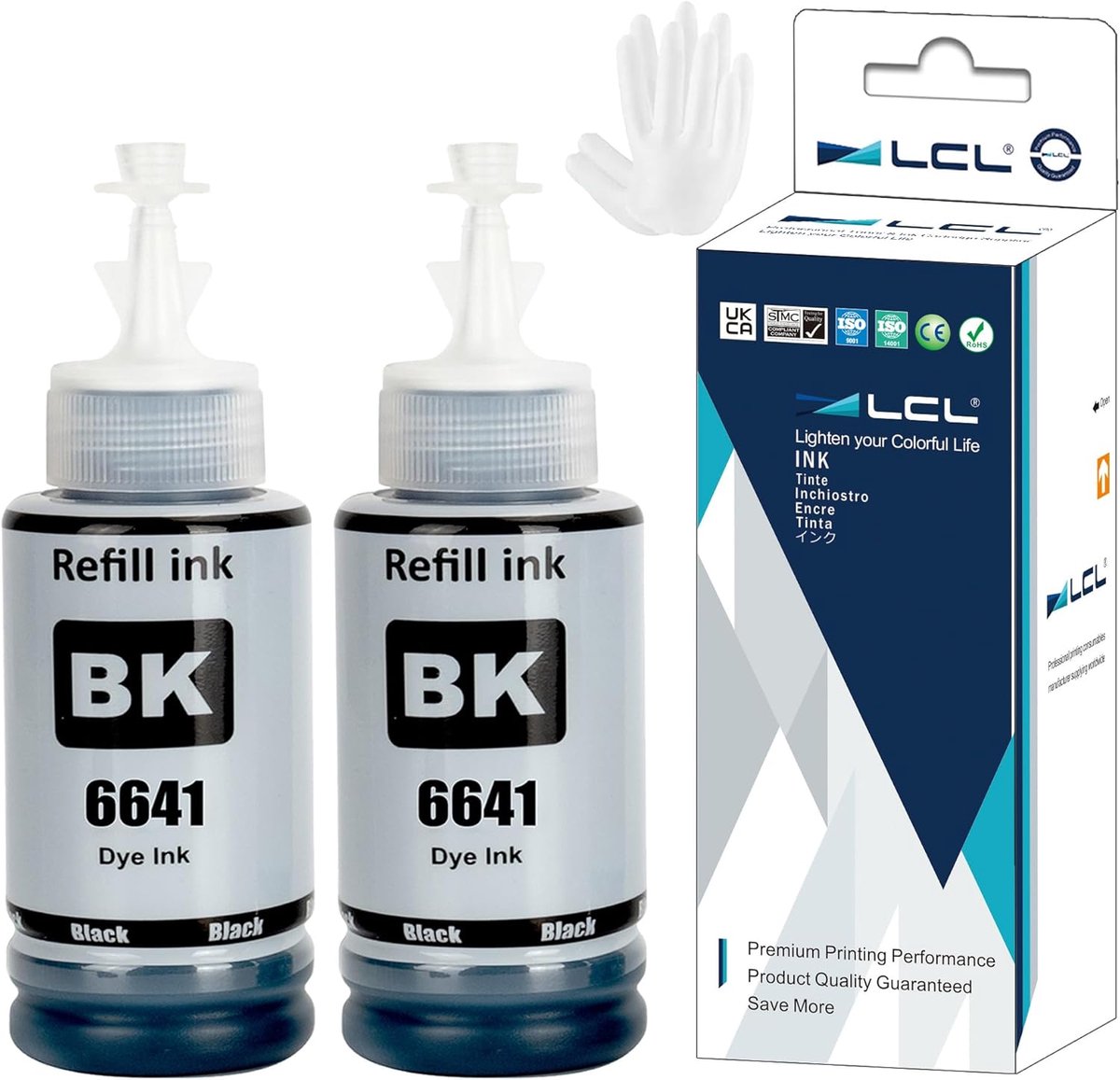 Inktcontainer voor Epson 664 - Vervangend zwart - 2 stuks - Hoogwaardige afdrukkwaliteit - ShopVlot