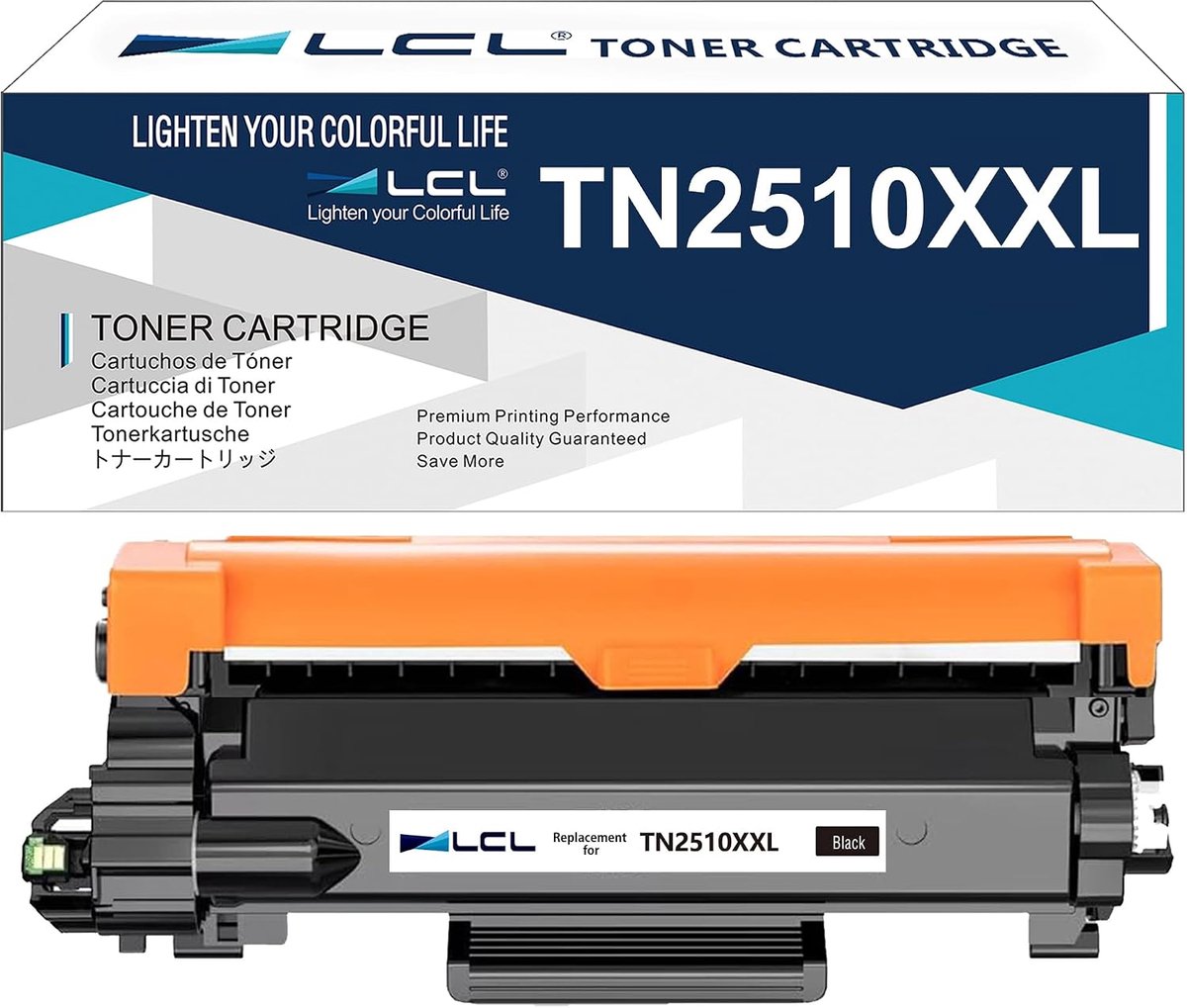 LCL compatible drum NEUBRTN-2510XXL/K - hoge capaciteit - zwart - ideaal voor afdrukken - ShopVlot