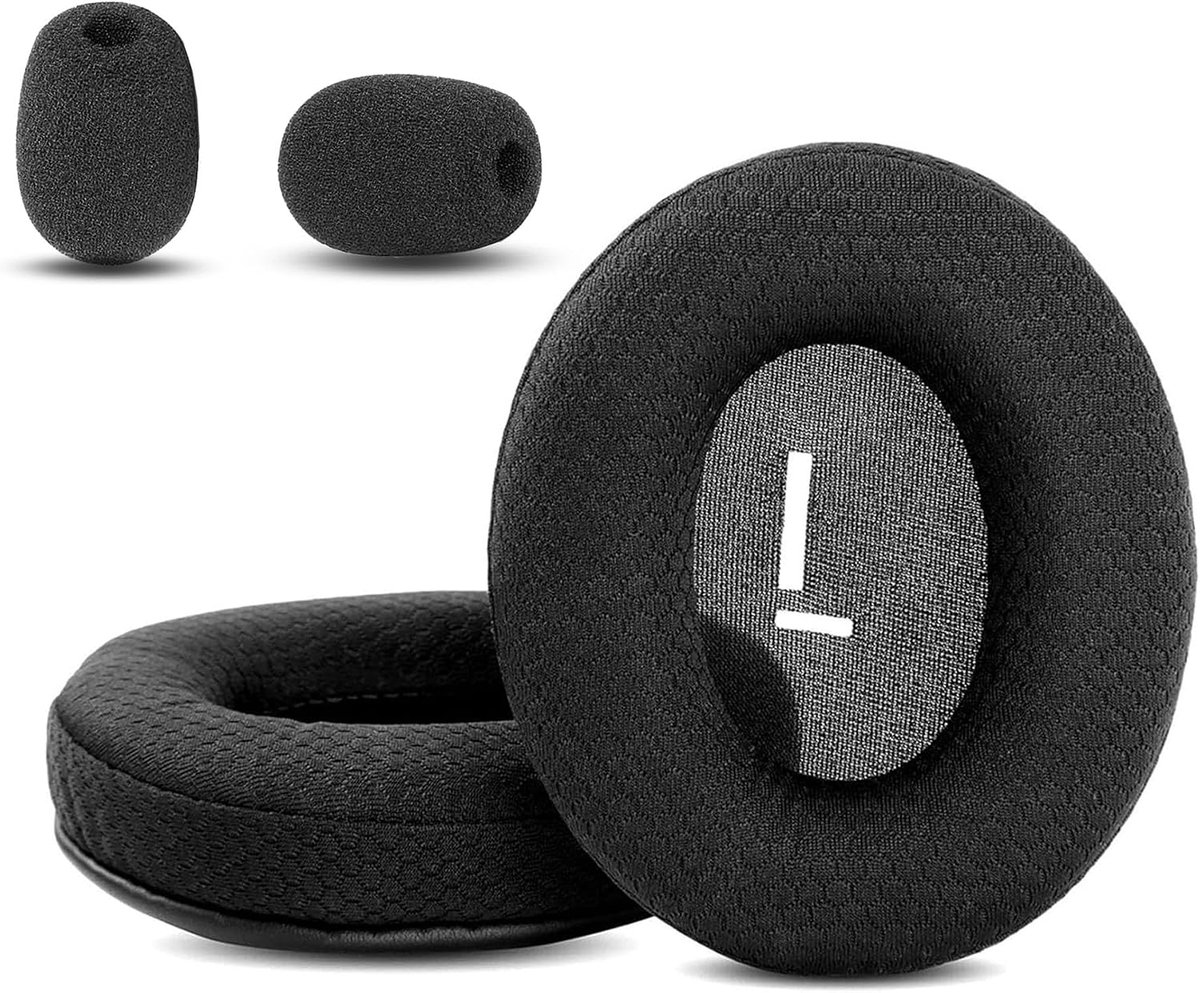Oorkussens vervangingsset voor Cooler Master MH650 MH630 - ademend stof - hoogwaardig schuim - verbeterd comfort - ShopVlot