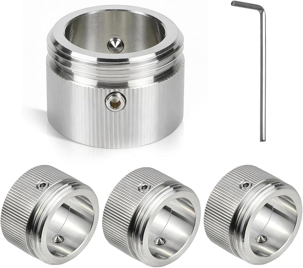 Verwarmingsklep adapters 22mm - 304 roestvrij staal - M30 x 1.5 radiator thermostaat - Duurzaam en corrosiebestendig - ShopVlot