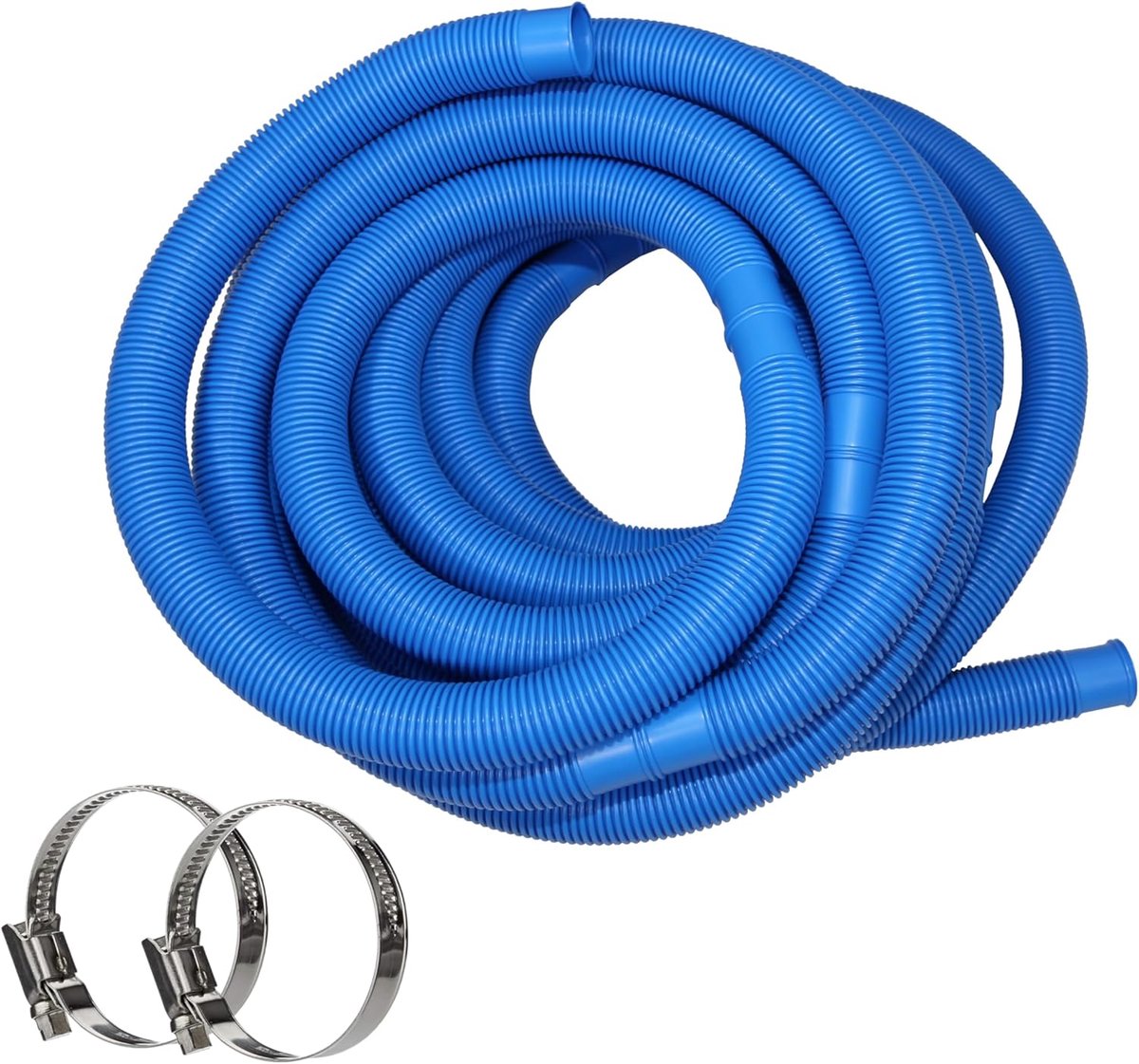 Zwembadslang 38 mm blauw - 2 m - hoogwaardige kwaliteit - ideaal voor zwembadaccessoires - ShopVlot