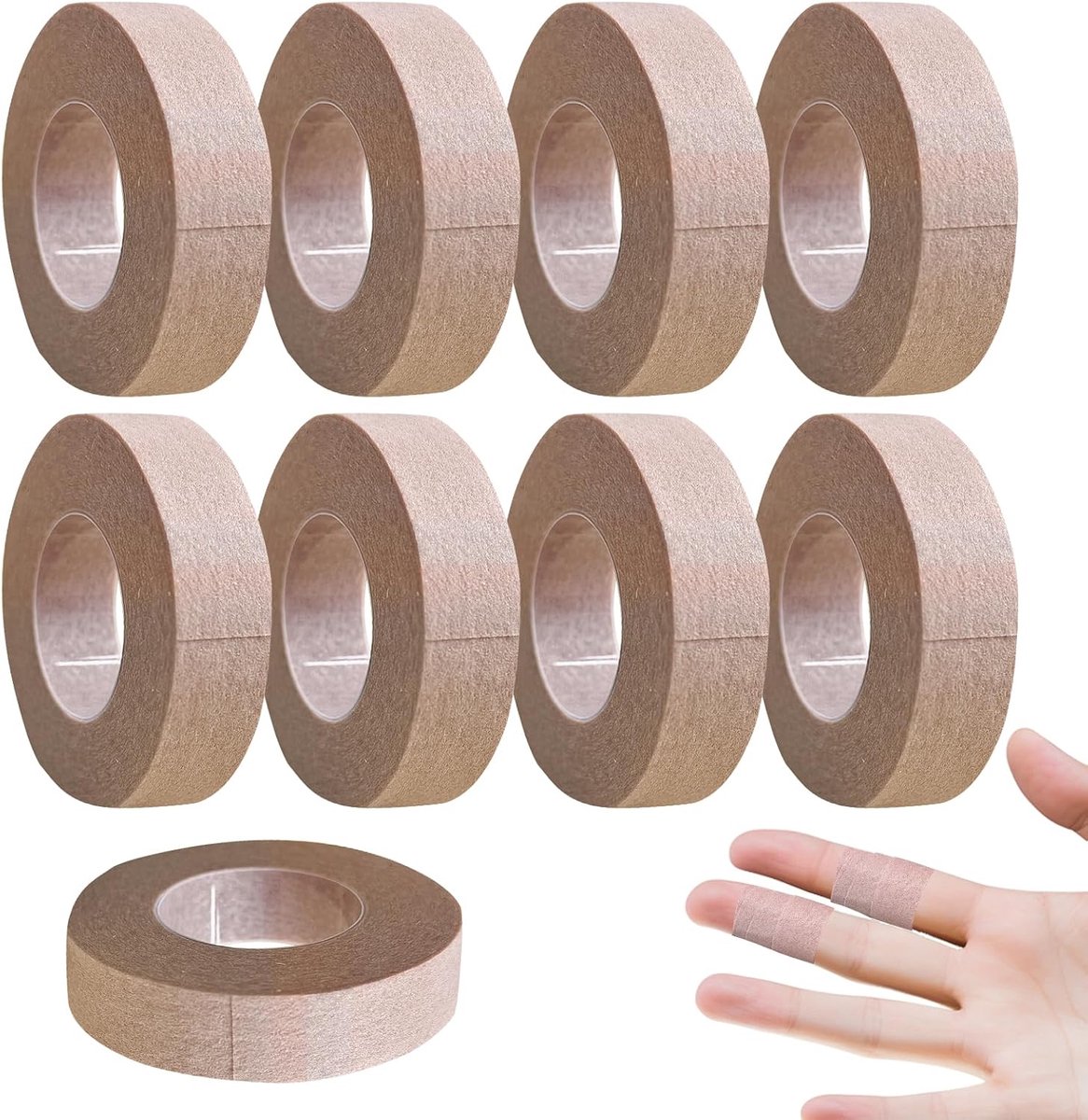 Micropore tape 1,2 cm x 9,14 m - beige - ademend en flexibel - perfect voor langdurig gebruik - ShopVlot