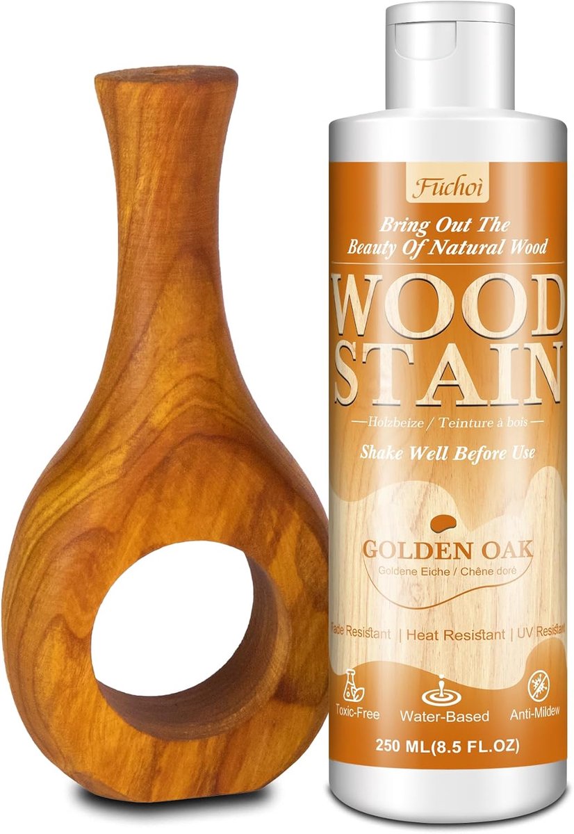 Houtbeits - 250ml Watergedragen - Gouden Eik - Voor meubels en deuren - ShopVlot